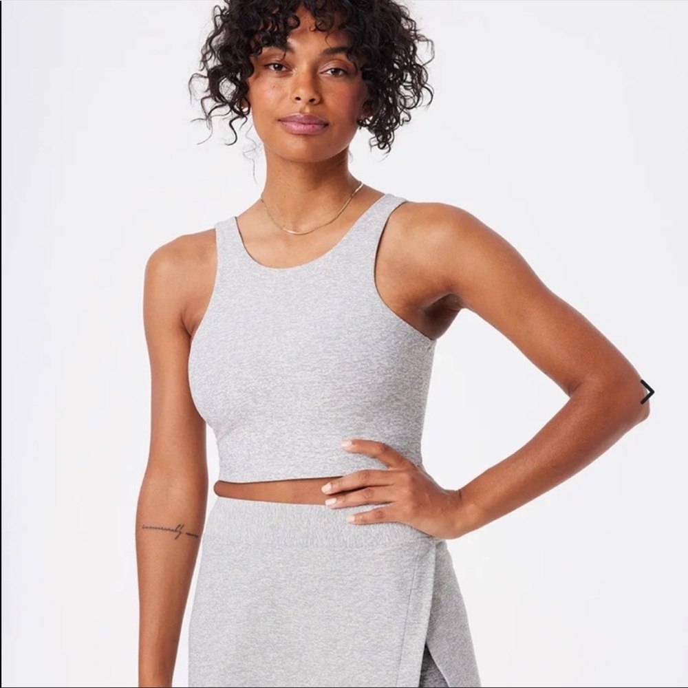 Outdoor Voices Two Tone Top in Gray